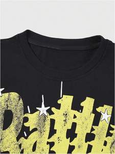 Style OEM de haute qualité conception personnalisée mode graphique imprimé 100% coton séchage rapide surdimensionné léger 300gsm t-shirt unisexe - Product Image 3