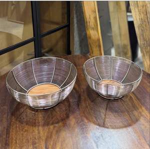 Fil de bol de service finition dorée de qualité haut de gamme et base en bois 100% sans danger pour les chocolats aux fruits pour les fêtes - Product Image 5