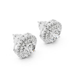 ต่างหูเพชรทรงหยดน้ำทรงกลมสีเหลืองทอง 14K ที่เพาะเลี้ยงในห้องปฏิบัติการ |   ต่างหูสำหรับใส่ทำงาน |   เพชรที่เพาะเลี้ยงใหม่ - Product Image 5