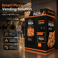 Distributeur automatique de pizzas chaudes, machine à pizzas numérique, distributeur de pâtisseries avec four, distributeur de pizzas