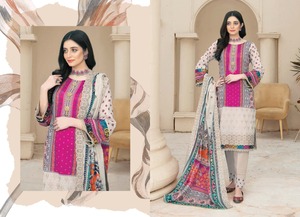 Costumes en coton brodé pour femmes Robe d'été pour femmes de haute qualité Style ethnique Inde Pakistan Vêtements Shalwar Kameez - Product Image 2