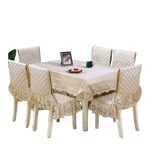 2024 chất lượng tốt nhất 100% cotton Jacquard ghế slipcovers với tùy chỉnh nhuộm màu sắc cho Đảng tổ chức sự kiện trang trí nội thất - Product Image 1