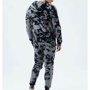 Survêtement Tie Dye pour hommes, survêtement de course grande taille pour vêtements de sport avec logo personnalisé - Product Image 3