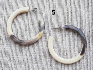 Boucles d'oreilles en corne de buffle pour filles, boucles d'oreilles pour femmes, bijoux en corne, corne naturelle pour femmes, haute qualité - Product Image 3