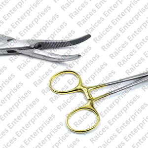 เครื่องมือผ่าตัดแบบโค้ง รุ่น TC Artery Forceps ผลิตจากเหล็กกล้าไร้สนิมคุณภาพสูงของ RAICES Enterprises พร้อมหัวทังสเตนคาร์ไบด์ ได้รับการรับรองมาตรฐาน CE - Product Image 5