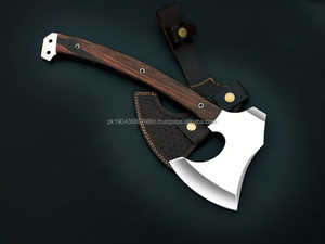 ขวานเหล็กดามัสกัสคุณภาพสูงสำหรับงานอุตสาหกรรม ใช้งานได้หลากหลาย ด้ามจับเหล็กดามัสกัสสีเงิน ดีไซน์ยอดนิยม - Product Image 4