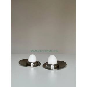 ที่วางไข่โลหะสีเงินทันสมัย คุณภาพเยี่ยม สำหรับวางบนเคาน์เตอร์ครัว จัดเก็บไข่ได้อย่างเป็นระเบียบ - Product Image 1