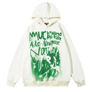 Sudadera con Capucha de Invierno de Algodón 100% Teñido Liso con Estampado de Alta Definición y Bordado, Estilo Última Moda, Térmica, Oversize, con Bolsillo Canguro para Hombre y Mujer - Product Image 3