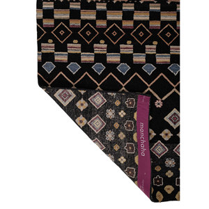 Manchaha 9x12 Hand Knotted Wool & Bamboo Silk Rugs Geometric Pattern Living Room <b>Carpet</b> & Hallway Rectangle Les-463-A Grey Black - Product Image 5