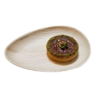 Lot de plateaux jetables Areca robustes de 12/10 pouces, 100 % bambou, modernes, luxueux, écologiques et biodégradables pour le service alimentaire