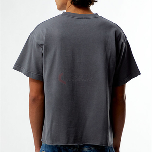 Camiseta extragrande con logotipo personalizado, Camiseta de algodón pesado con lavado ácido, ropa de calle con estampado Digital DTG, fabricante de camisetas de alta calidad - Product Image 1