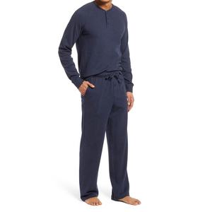 Prefect Sleepwear Men Comfortable Men's Organic Cotton <b>Pajama</b> Set With Cozy Drawstring Pants <b>Cheap</b> Price Men Pyjama Sets - Product Image 1