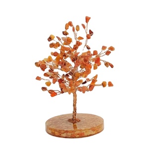 Natural 160 Beads Red Carnelian <b>Tree</b> with Orgone Coaster Base <b>for</b> Healing Genuine Semiprecious <b>Trees</b> <b>for</b> Gifts New Decorative - Product Image 4