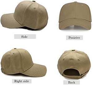 Sombrero de Golf clásico de 5 paneles de algodón 100%, sombrero de béisbol liso ajustable, impermeable, Dobby, Puff, leopardo, hebilla de Metal para Casual - Product Image 3