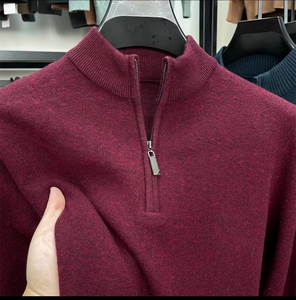 Custom Logo Front Wool Sweater Men's Classic Crew Neck Knitted <b>Jumper</b> Premium Winter Fashion ODM Wholesale Supplier - Product Image 3