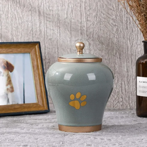 Urne de crémation en laiton en métal de nouvelle conception d'émail de haute qualité pour les cendres humaines au prix de gros de l'Inde - Product Image 1