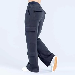 Pantalones Deportivos Cómodos de Invierno para Mujer, Tela Suave y Transpirable de Algodón, Corte Regular, Frente Plano con Cordones, Ropa Casual para Uso Diario - Product Image 3