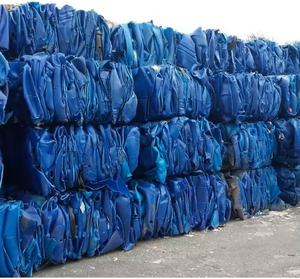 เศษพลาสติกถัง HDPE สีน้ำเงินรีไซเคิลแบบมัดเป็นก้อน - Product Image 3