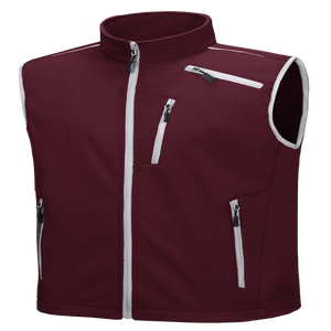 <b>Men</b> Outdoor Work <b>Vest</b> <b>Fleece</b> Sleeveless Jacket Stand Collar Front Logo Eco-Friendly Anti-UV Factory Wholesale - Product Image 5