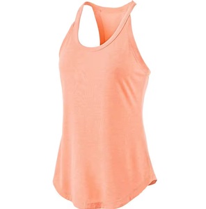Female Fashion High Quality Quick Dry Breathable Cotton/Polyester Fitness Yoga Tank Top Sleeveless <b>Women</b> Custom Logo Front/<b>Back</b> - Product Image 1