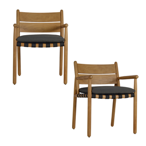 Teak Lounge Dining Chair Modern Style Single Seat <b>Garden</b> Chairs With <b>Cushion</b> <b>Garden</b> Patio and Dining <b>Furniture</b> Set - Product Image 3