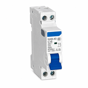 Disjoncteur miniature CHINT NXB-40 1P+N Courbe C D, protection contre les surcharges et les courts-circuits pour tableau de distribution domestique - Product Image 1