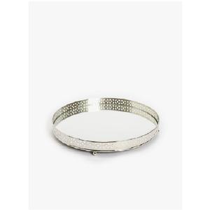 Wholesale Simple and Multifunctional Home Decor Round Jewellery Metallic <b>Gold</b> Metal Decorative Glass <b>Tray</b> For Fruits Dry Fruits - Product Image 6