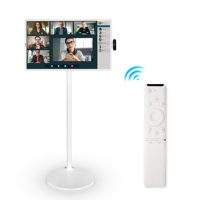 Nouvel écran tactile portable sur roulettes 2024, 8+128 Go, installation d'applications libre, caméra 4K, batterie intégrée (5-6h)