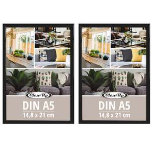Set of 2 DIN A5 Plastic Photo <b>Frames</b> 14.8 X 21 cm Black <b>Poster</b> <b>Frames</b> - Product Image 3