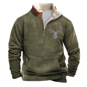 Sudaderas con capucha clásicas Sudaderas cómodas de moda para hombres para uso diario Trajes casuales Fabricación básica Mezcla de algodón - Product Image 2