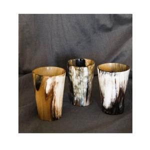 Tasse en corne unique et verre faits à la main rustique poli médiéval naturel écologique ensemble adapté à la cuisine décor bar et cadeaux - Product Image 6