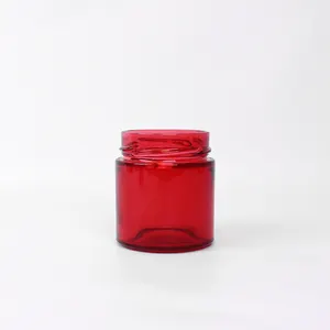 Hot Selling 200Ml Gekleurde Glazen Potten Met Deksels Voor Honing En Jam Groothandel Van Fabrikant Getinte Glazen Potten