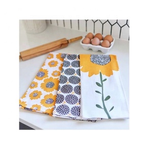 Animal Print 40x40cm Dish Towel 100% Cotton Eco-Friendly Quick-Dry Durable Fabric Reusable Uniform Color <b>Kitchen</b> Easter - Product Image 3