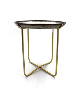 Meubles de luxe en fer métal de couleur naturelle au design élégant table marocaine finition enduite de poudre noire de meilleure forme personnalisée - Product Image 3