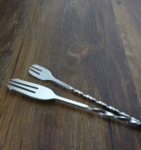 Cuillère de bar en acier inoxydable Cuillère à cocktail aubépine pour outils de bar agitateur à cocktail pour restaurants au meilleur prix - Product Image 3