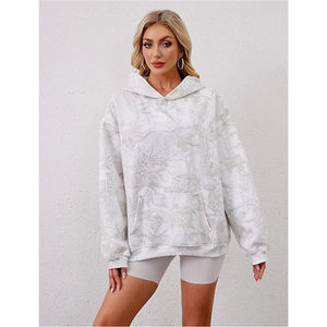 Vente en gros de sweats à capuche tricotés de couleur unie avec impression par sublimation pour femme sweats à capuche en coton de haute qualité pour femme - Product Image 4