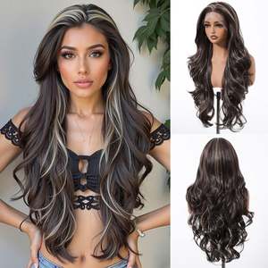 "Luxury Chocolate <b>Brown</b> Body Wave Lace Front <b>Wig</b> with Transparent Lace Cap" - Product Image 2