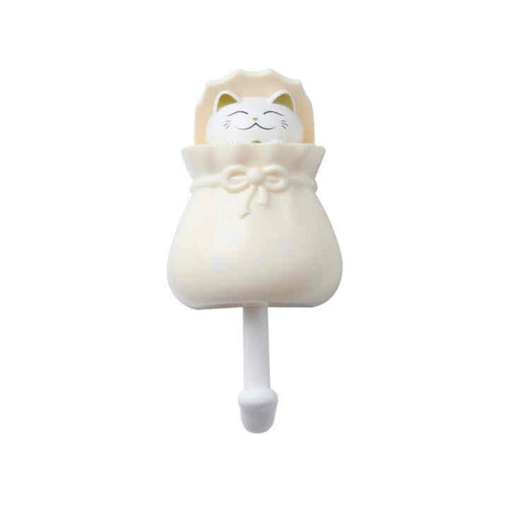 Metal Cat-Shaped Coat Hook Organizer for Wall Hanging for Living Room Towel Use