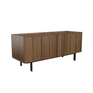 Helmer petit meuble TV en noyer avec rangement acajou bois de Suar salon minimaliste Simple Buffet Cabbinet 2310209 - Product Image 3