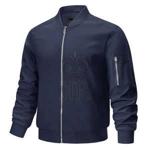 แจ็คเก็ตเลตเตอร์แมนแบบเรียบสำหรับนักศึกษา ฤดูหนาว ปักได้หลายสี สำหรับผู้ชาย ขายส่ง - Product Image 1