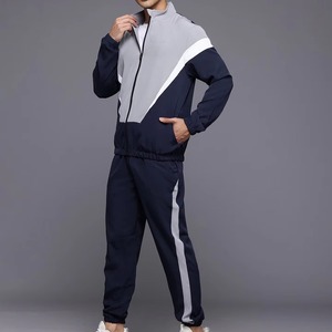 ชุดวอร์มลำลองแบบมีซิป ชุดออกกำลังกายสไตล์คาร์โก้ ออกแบบเองได้ ชุดกันลมผู้ชาย ผ้าโพลีเอสเตอร์ - Product Image 4