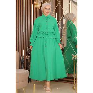 Conjunto Casual de Falda y Camiseta para Mujer, Top Largo y Pantalones Cortos Midi con Plumas, Talla XS, Un Conjunto - Product Image 4