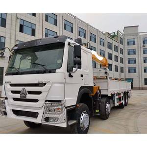 Camion grue monté sur camion Sinotruk Howo de 10 tonnes, 371 ch, à bas prix, grue de camion de 10 tonnes à vendre - Product Image 3