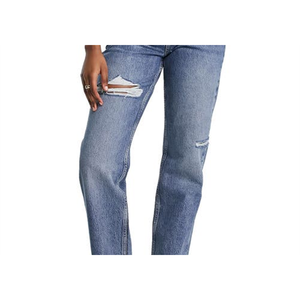 Jeans Vintage Topshop Brixton Blu Medio Taglia 30x28 Lavabili Strappati Stile Dad - Product Image 3