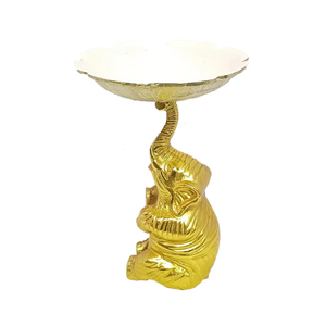 Vente chaude en fonte d'aluminium éléphant Sculpture noix bols de service de luxe fabriqués à la main sur mesure décor à la maison de l'inde - Product Image 1