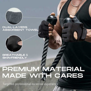 Gants de sport en cuir unisexe imperméables pour la musculation, logo personnalisé, demi-doigts, caractéristiques de protection, emballage OEM, gants de fitness - Product Image 3