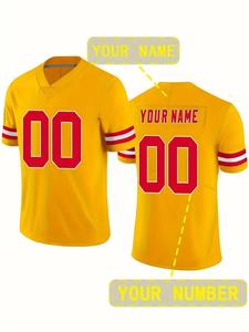 เสื้อฟุตบอลแบบซับลิเมชันออกแบบได้ตามต้องการสำหรับทีมอเมริกันแท้ระบายอากาศแห้งเร็ว - Product Image 2