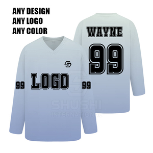 Maillot de hockey sur glace pour homme, qualité supérieure, logo personnalisé, adulte, imperméable, 100% polyester, vêtements de sport avec taille personnalisée - Product Image 3