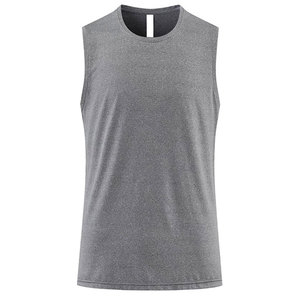 <b>Men's</b> Summer Casual Sleeveless Tank <b>Vest</b> Breathable Cotton Knitted Sports T-Shirt Comfortable Brightly Colored Sweat-Absorbing - Product Image 1