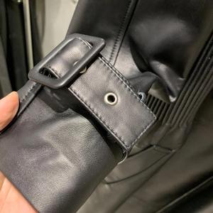 Abrigo impermeable de piel de oveja para hombre, cortavientos de longitud regular - Product Image 5